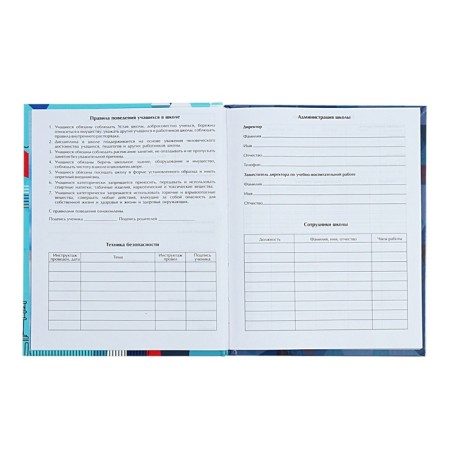 Universal Dodevink 1-11 Grade "Diary of a Russian schoolboy", 48 sheets, a solid cover, glossy lamination, liesa, an offset unit-5