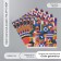 Scrapbooking paper "Color Geometry" density 180 grams set 5 pcs 30.5x32 cm