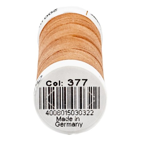 SEW-HALL thread for all materials, 200 m, 748277 (377 caramel-apricot)-1