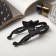 Banana for hair "Classic" butterfly butterfly, 10 cm, black