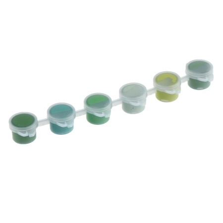 A set of acrylic paints "Nice Greens", 6 colors-1