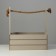 Wooden Kashpo 25.5 × 15 × 30 cm "Provence", pen Kanat, light gray