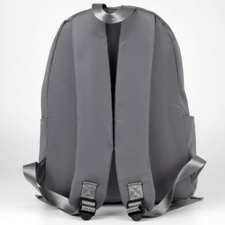 Backpack school textile “shone, dream, inspire”, gray, 38 x 12 x 30 cm-6