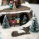 LED figure "New Year's stores" 31 × 27 × 21 cm, polystone, AAX3 batteries (not in the kit), USB, glow warm white