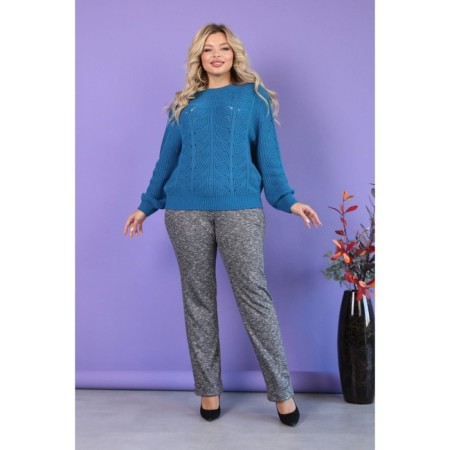 Female jumper, size 52, blue color-6