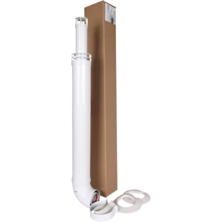 The chimney element Rommer RCA-6010-211000 Antila, D = 60/100 mm, l = 1000 mm, clamp-3