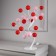 LED bush "Balls" 45 cm, 20 LED, constant glow, 220 V, glow warm white