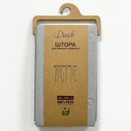 The bathroom curtain dasch, Peva, 180x200 cm, gray