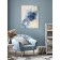 Reproduction of the picture "Blue-golden abstraction", 58x78, frame (20-006)