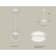 AMBRELLA LIGHT AMBRELLA AMBRIL, TRADITIONAL DIY, XB9101150, GX53, white sand color, white matte