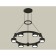 Suspended Ambrella Light, XR92051100, GX53 LED 12 W, Black Sand color, black
