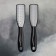 Feet heaps, trapezoid, laser, bilateral, 24.5 cm, black color