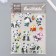Plastic sticker, 6D cardboard with sparkles "Good Panda" 25.5x17.5 cm