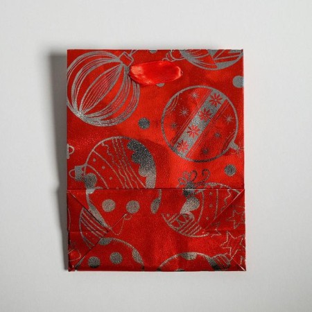 Metallized vertical "Bright holiday", S 12 x 15 x 5.5 cm, New Year-3