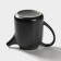 Keramic tea lift set, 6 items: kettle 1 l, 4 circles 250 ml, tray 33 × 20 cm, black color black