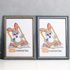 Photo frame plastic 21x30 cm 1232 Gray mix