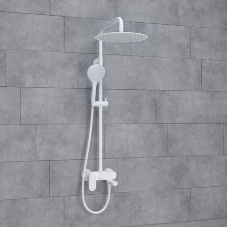 The shower system wasserkraft a185.161.155.wm, tropical shower, shower, white-1