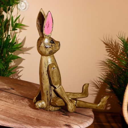 Souvenir "Hare" hanging paws, wood 70 cm-3