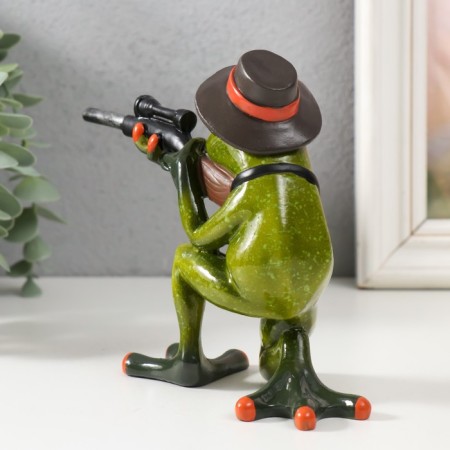 Souvenir Polystone Lac "Frog - Hunter" 13x16.5x5.5 cm-2