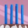Candles Fountains for the Cake "Blue Sparks", 12 cm, 30 seconds, blue flame, 4 pcs