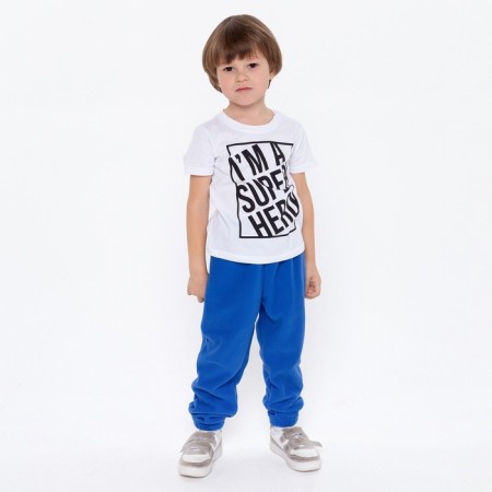 Baby trousers, blue color, height 104 cm