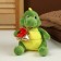 Soft toy "Dragon", with a gift, 17 cm, green color