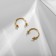 Circular in an eyebrow (piercing), spike, d = 10 mm, pair, color gold (indivisible packing 12 pairs, price per pair)