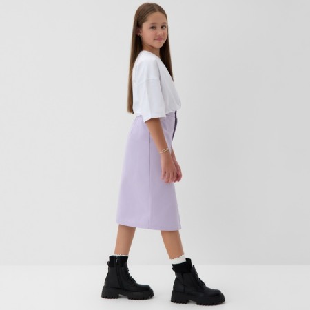Юбка для девочки MINAKU: Jeans collection, цвет лаванда, рост 146 см-2