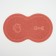 2-in-1 rug for a bowl/animal toilet two circles, 47 x 26 cm, pink