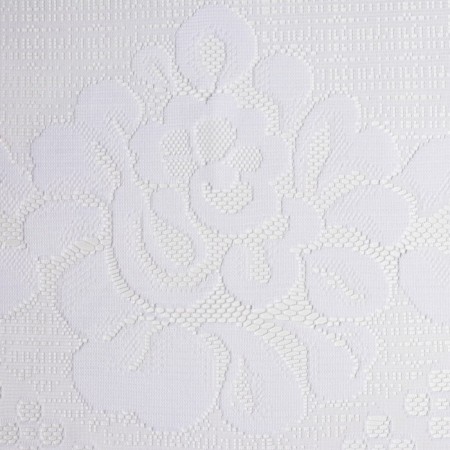 Tulle to the kitchen with curtain tape, 170x270 cm, white color, 100% polyester-1