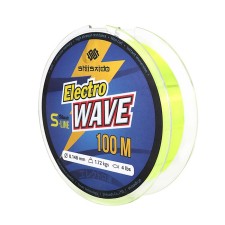 Леска Shii Saido Electro wave, L=100 м, d=0.148 мм, test=1.72 кг, желтая