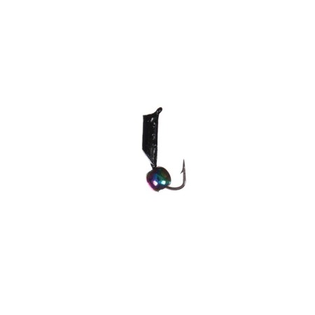 Mormyshka column black + chameleon ball, weight 0.4 g-1