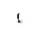 Mormyshka column black + chameleon ball, weight 0.4 g