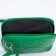 Bag Cross-Bodi with a zipper, green color