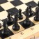 Board game 3 in 1: chess, checkers, backgammon, wooden board 40 x 40 cm