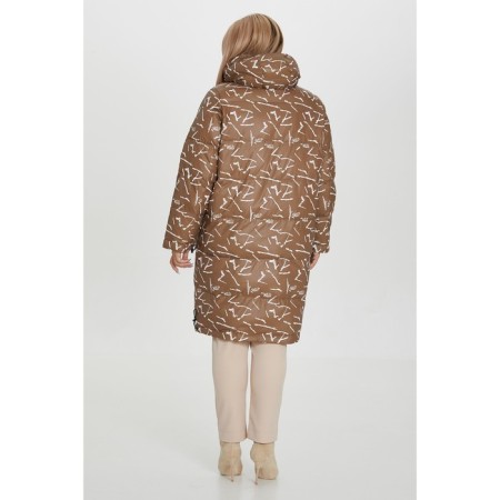 Female coat, size 56, brown color-4