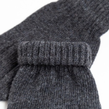 Ploves for children, dark gray color, size 17 (11-12 years)-2