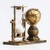 Sanding clock "Globe", souvenir, 15.5 x 7 x 12.5 cm