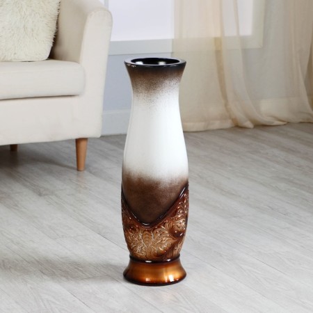 VAZA Keramics Floor "Pathaans" 16x59 cm, D.13 cm, white-brown-1