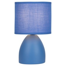 Rivoli Nadine 1he14 table lamp, 40 watts Ceramics Blue with lampshade