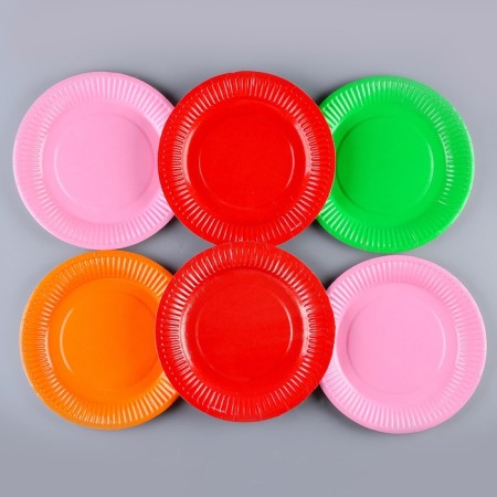 Disposable paper plate "Differently", mix-6