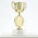 Cup 186, award figure, gold, stand stone, 17 x 9.5 x 5 cm.