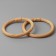 Handles for the bag are wooden, wicker, d = 10.2 / 12.5 cm, 2 pcs, beige color