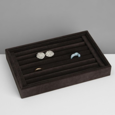 Stand for rings 7 stripes, phlock, 22.5 × 15 × 3 cm, color gray graphite-2