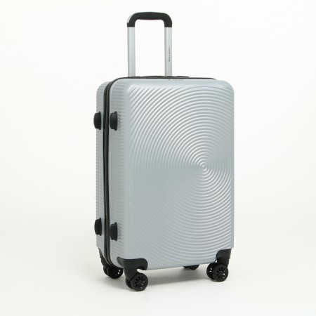 Middle suitcase 24 "On a zipper, code lock, 4 wheels, color gray color-1