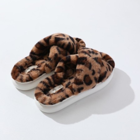 Women's slippers Arya Home Leo, size 38-39, leopard print-3