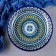 Largan Rishtan ceramics "Patterns", 25 cm, blue