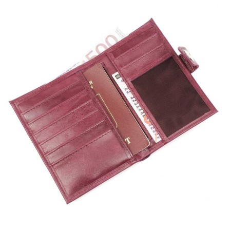 Male purse, burgundy color-1