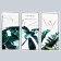Sticker Plastic Interior triptych "Plants and geometry" set 3 sheets 29.5x61 cm