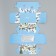 Folding box with bilateral application of the “snowy New Year”, 16 x 10 x 10 cm, New Year